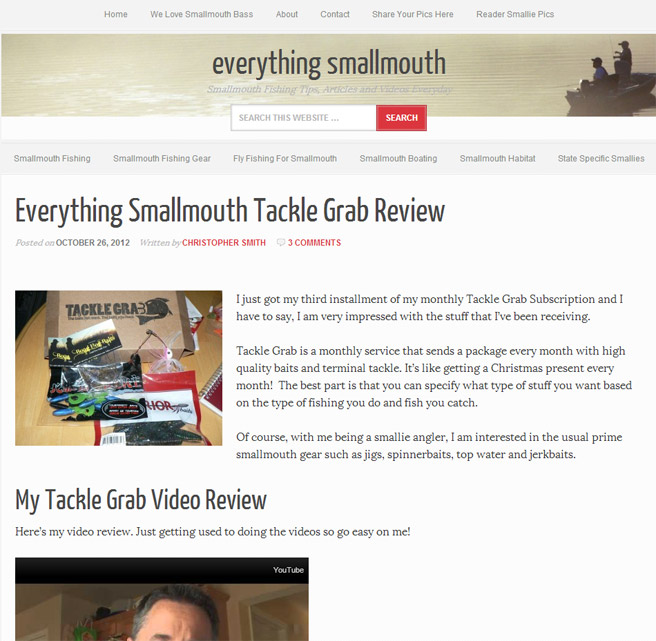 Everything Smallmouth Review